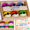 Natural Ingredien Private Label Customized Colourful Bath Fizzer with LOGO bath bomb packaging boxes 6 Pokemon for Kids