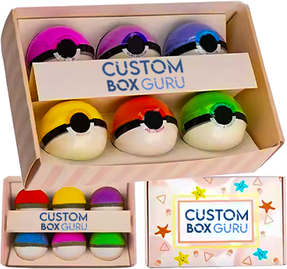 Natural Ingredien Private Label Customized Colourful Bath Fizzer with LOGO bath bomb packaging boxes 6 Pokemon for Kids