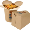 Take away kraft paper or white card paper noodle box,biodegradable food paper box Custom printed noodle auto lock boxes